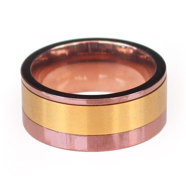 Perhiasan Cincin Stainless Pria Vernyx Brown Layer - VERNYX