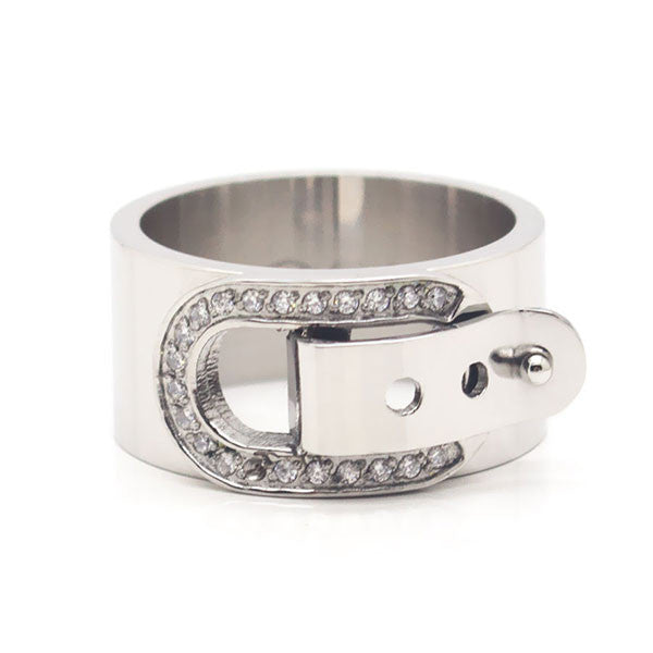 Perhiasan Cincin Wanita Stainless Vernyx Glamour String - VERNYX