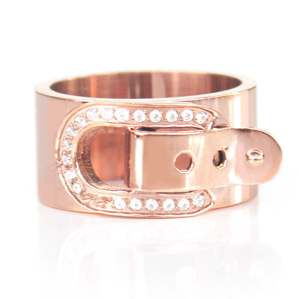 Perhiasan Cincin Wanita Stainless Vernyx Glamour String - VERNYX
