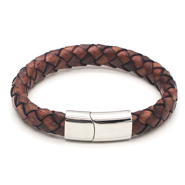 Perhiasan Gelang Pria Leather Vernyx Diamond Cork - VERNYX