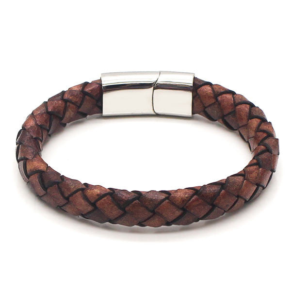 Perhiasan Gelang Pria Leather Vernyx Diamond Cork - VERNYX