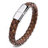 Perhiasan Gelang Pria Leather Vernyx Diamond Cork - VERNYX