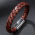 Perhiasan Gelang Pria Leather Vernyx Diamond Cork - VERNYX