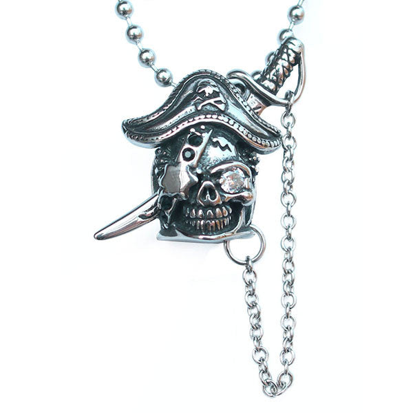 Perhiasan Kalung Gothic Stainless Pria Vernyx Pirate Captain - VERNYX