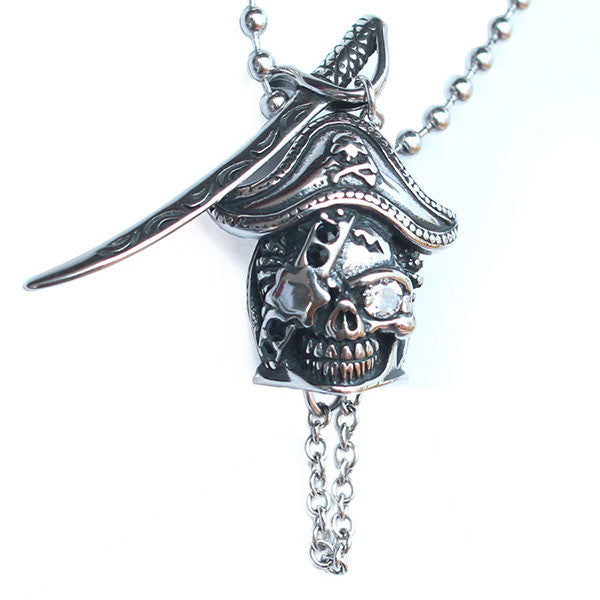 Perhiasan Kalung Gothic Stainless Pria Vernyx Pirate Captain - VERNYX