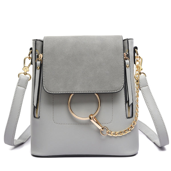 Tas Ransel Wanita Beibaobao Smoth Gray - VERNYX