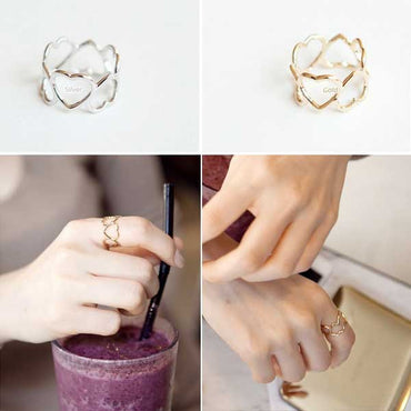 Perhiasan Cincin Wanita Vernyx Reverse Heart - VERNYX
