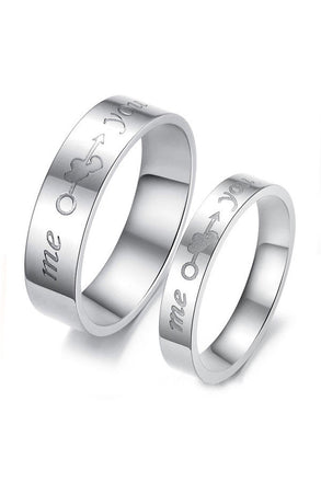 Perhiasan Cincin Couple Pasangan Vernyx You and Me - VERNYX