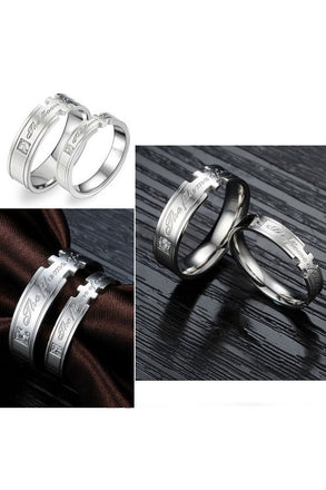 Perhiasan Cincin Couple Pasangan Vernyx Flame of Love - VERNYX