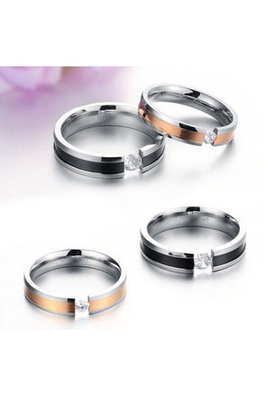 Perhiasan Cincin Couple Pasangan Vernyx Crystal Love - VERNYX