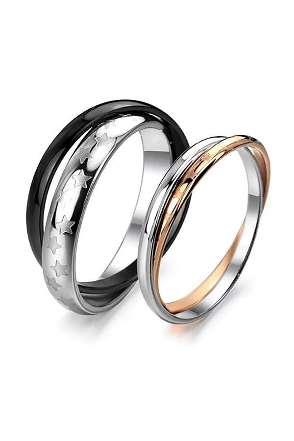 Perhiasan Cincin Couple Pasangan Vernyx Star Romance - VERNYX