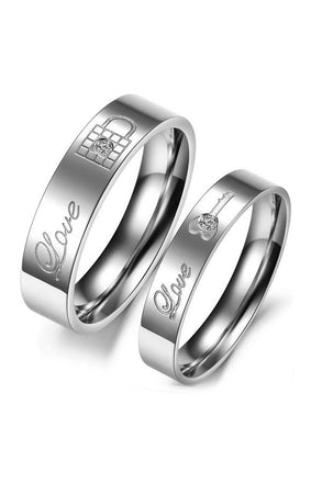 Perhiasan Cincin Couple Pasangan Vernyx Locking Lover - VERNYX