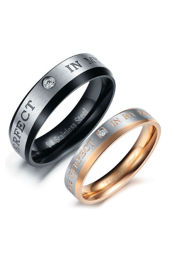 Perhiasan Cincin Couple Pasangan Vernyx Perfect in Love - VERNYX