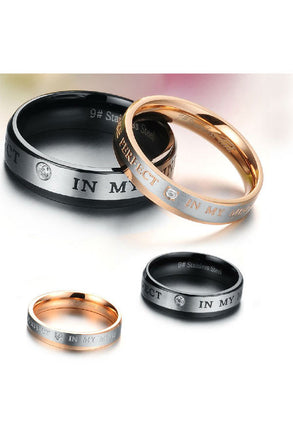 Perhiasan Cincin Couple Pasangan Vernyx Perfect in Love - VERNYX