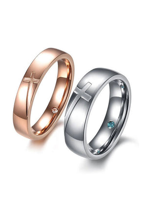 Perhiasan Cincin Couple Pasangan Vernyx Cross Lover - VERNYX