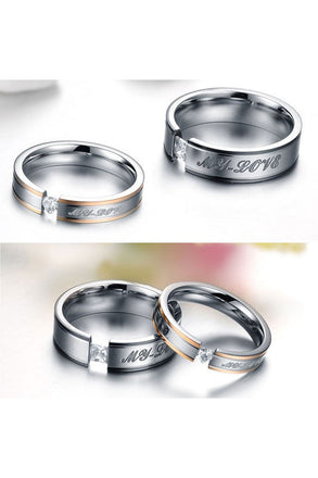 Perhiasan Cincin Couple Pasangan Vernyx My Love - VERNYX