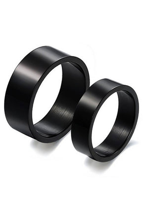 Perhiasan Cincin Couple Pasangan Vernyx Black Love - VERNYX