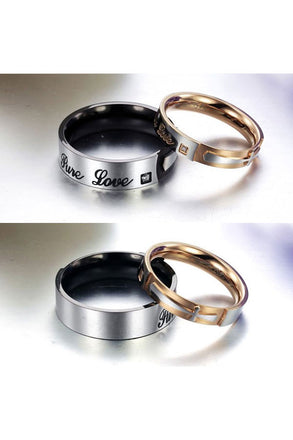 Perhiasan Cincin Couple Pasangan Vernyx Cross Romance - VERNYX