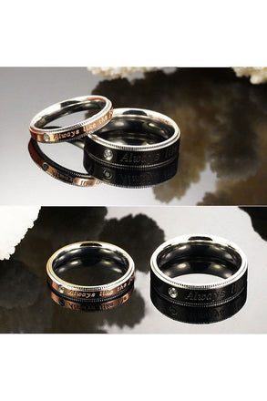 Perhiasan Cincin Couple Pasangan Vernyx Always Lovers - VERNYX