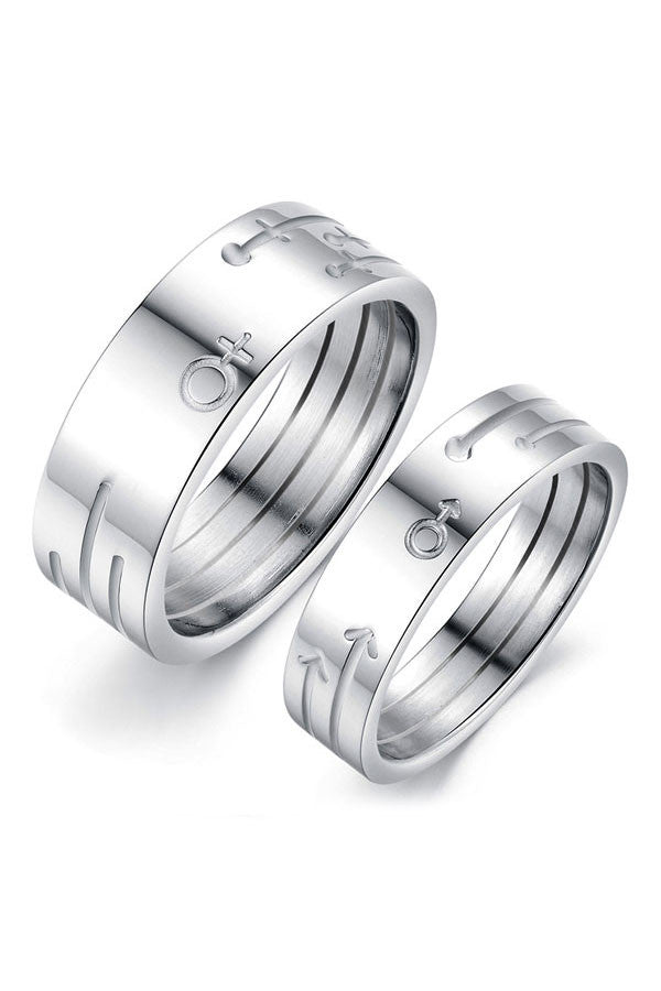 Perhiasan Cincin Couple Pasangan Vernyx Gender Lover - VERNYX