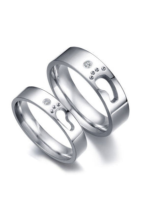 Perhiasan Cincin Couple Pasangan Vernyx Foot Print - VERNYX