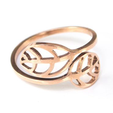 Perhiasan Cincin Wanita Vernyx Twisted Leaf - VERNYX