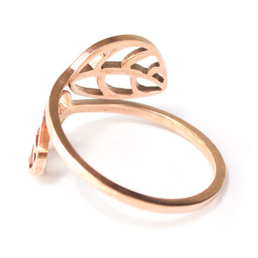 Perhiasan Cincin Wanita Vernyx Twisted Leaf - VERNYX