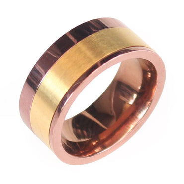 Perhiasan Cincin Stainless Pria Vernyx Brown Layer - VERNYX