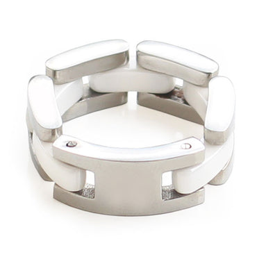 Perhiasan Cincin Stainless Vernyx Porcelain - VERNYX