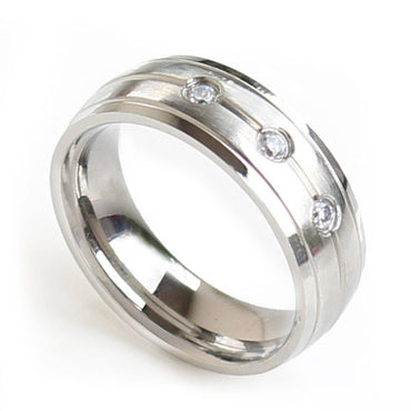 Perhiasan Cincin Stainless Pria / Wanita Vernyx Tristar - VERNYX