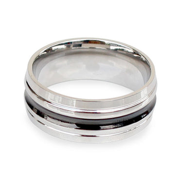 Perhiasan Cincin Stainless Pria / Wanita Vernyx Elegant Embossed - VERNYX