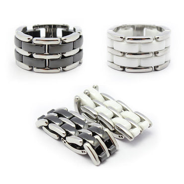 Perhiasan Cincin Pria Stainless Vernyx Dual Porcelain - VERNYX