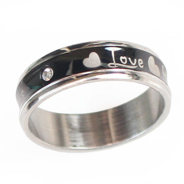 Perhiasan Cincin Stainless Vernyx Love Kiss - VERNYX