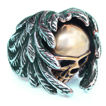 Perhiasan Cincin Gothic Stainless Pria Vernyx Guardian Soul - VERNYX