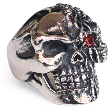 Perhiasan Cincin Gothic Stainless Vernyx Pria Two Face - VERNYX