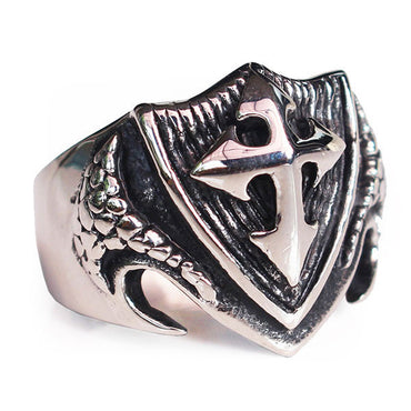 Perhiasan Cincin Gothic Stainless Pria Vernyx Mutant Cross - VERNYX