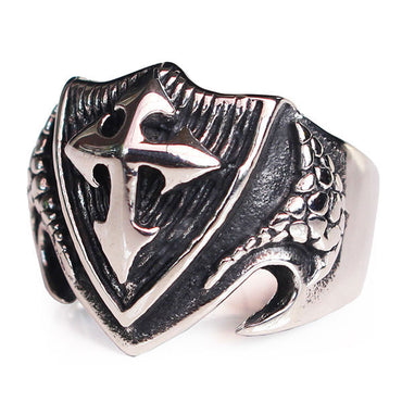 Perhiasan Cincin Gothic Stainless Pria Vernyx Mutant Cross - VERNYX