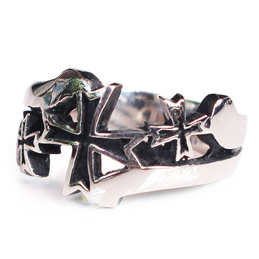 Perhiasan Cincin Gothic Stainless Vernyx Pria Multiple Dependent - VERNYX