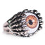 Perhiasan Cincin Gothic Stainless Pria Vernyx Scream Eye
