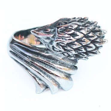 Perhiasan Cincin Gothic Stainless Pria Vernyx Eagle - VERNYX