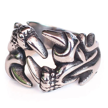 Perhiasan Cincin Gothic Stainless Pria Vernyx Bristle - VERNYX