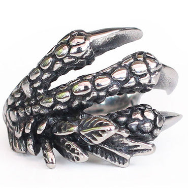 Perhiasan Cincin Gothic Stainless Vernyx Pria Reptile Claw - VERNYX