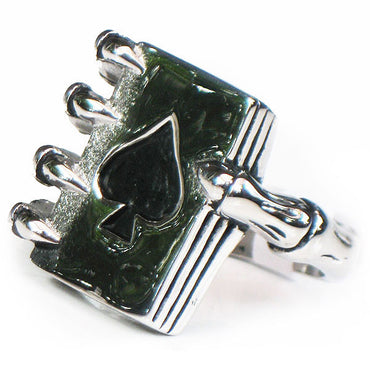 Perhiasan Cincin Gothic Stainless Pria Vernyx Soul Gambler - VERNYX