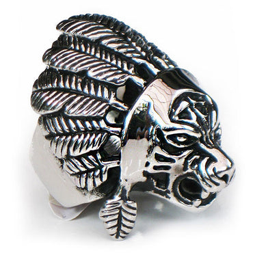 Perhiasan Cincin Gothic Stainless Pria Vernyx Apache - VERNYX