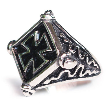 Perhiasan Cincin Gothic Stainless Pria Vernyx Binding Cell - VERNYX