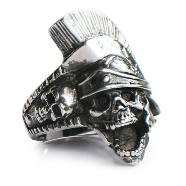 Perhiasan Cincin Gothic Stainless Pria Vernyx Fallen Spartan - VERNYX