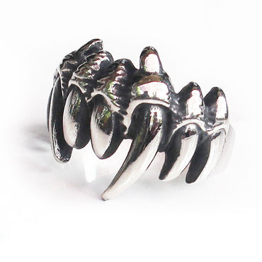 Perhiasan Cincin Gothic Stainless Pria Vernyx Primal - VERNYX