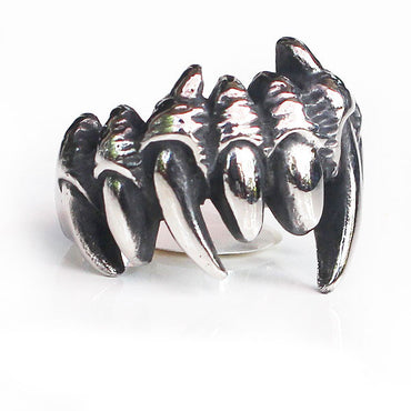 Perhiasan Cincin Gothic Stainless Pria Vernyx Primal - VERNYX