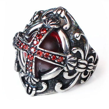 Perhiasan Cincin Gothic Stainless Pria Vernyx Crown - VERNYX