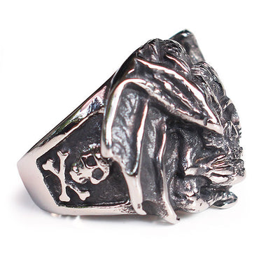Perhiasan Cincin Gothic Stainless Pria Vernyx Rotten Soul - VERNYX